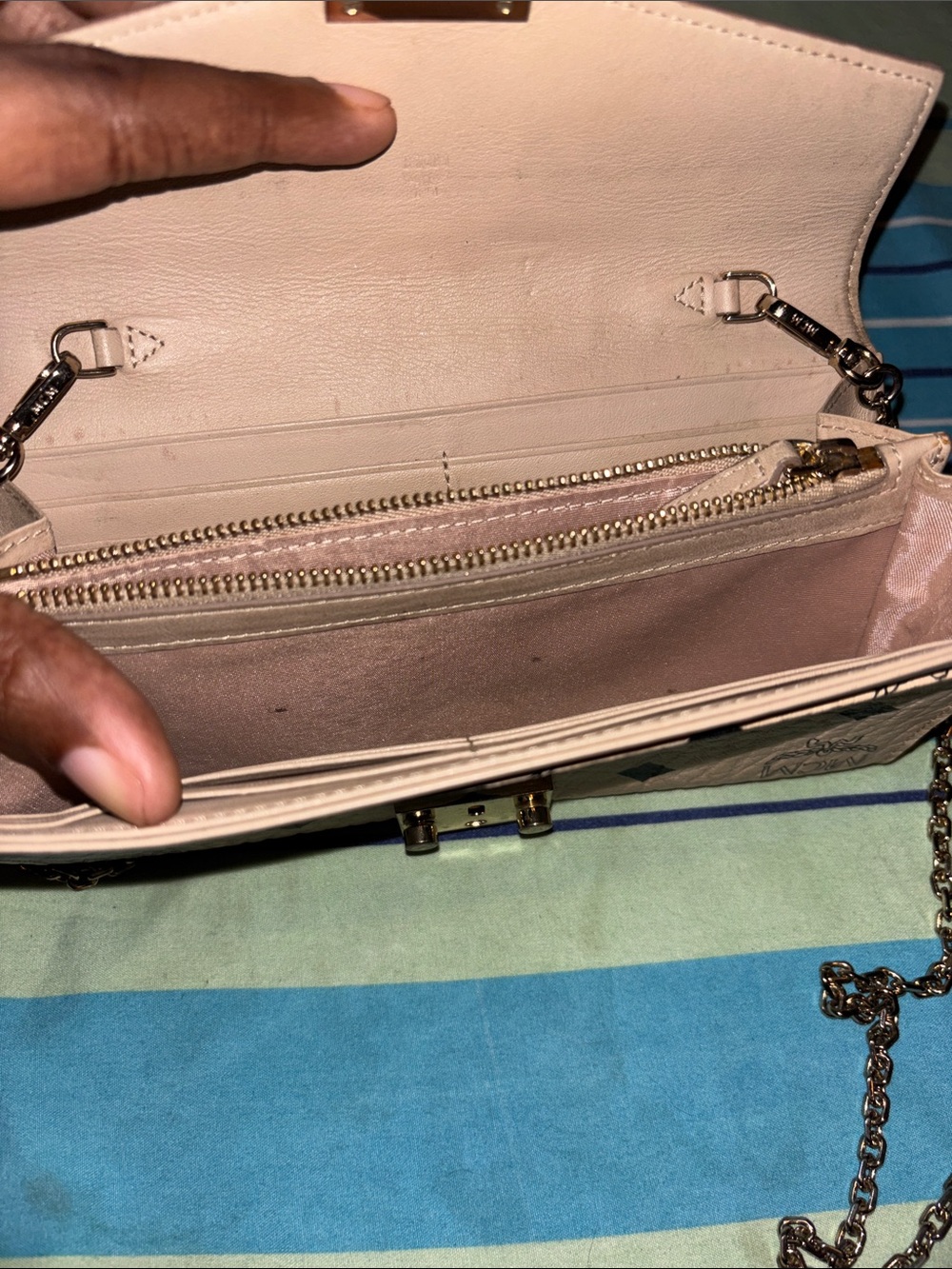 Mcm monogram chain wallet - Picture 4 of 5